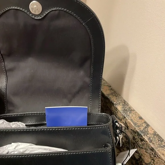 Rebecca Minkoff Black Aster Saddle Crossbody Retail 295.00 NWT - Picture 3 of 9